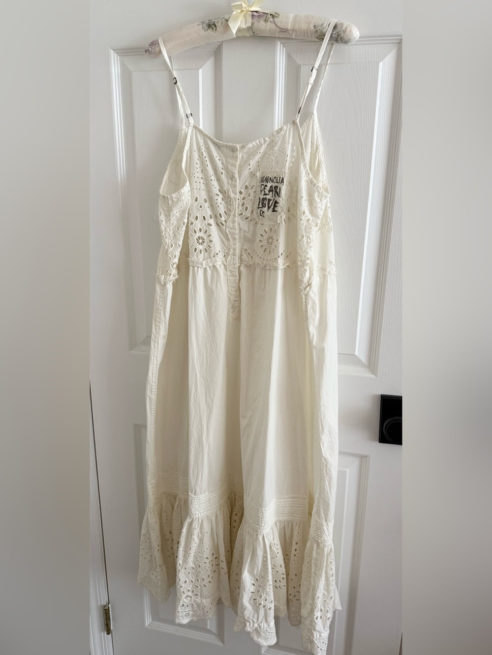 Magnolia Pearl White Eyelet Lula Style Tank Dress - Picture 8 of 12